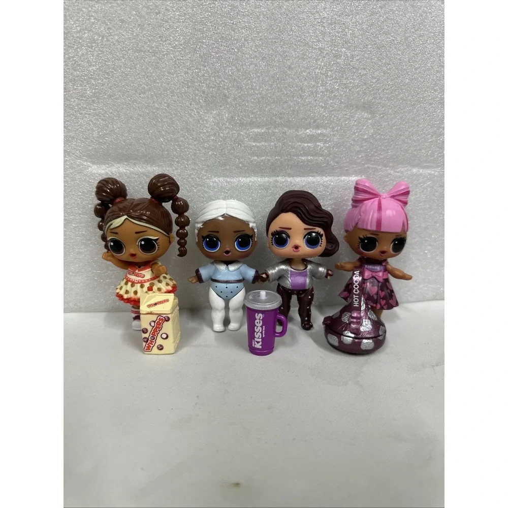 MALTED MAVEN WHOPPERS Kisses‎ Lot Of 4 LOL Surprise doll sweets series